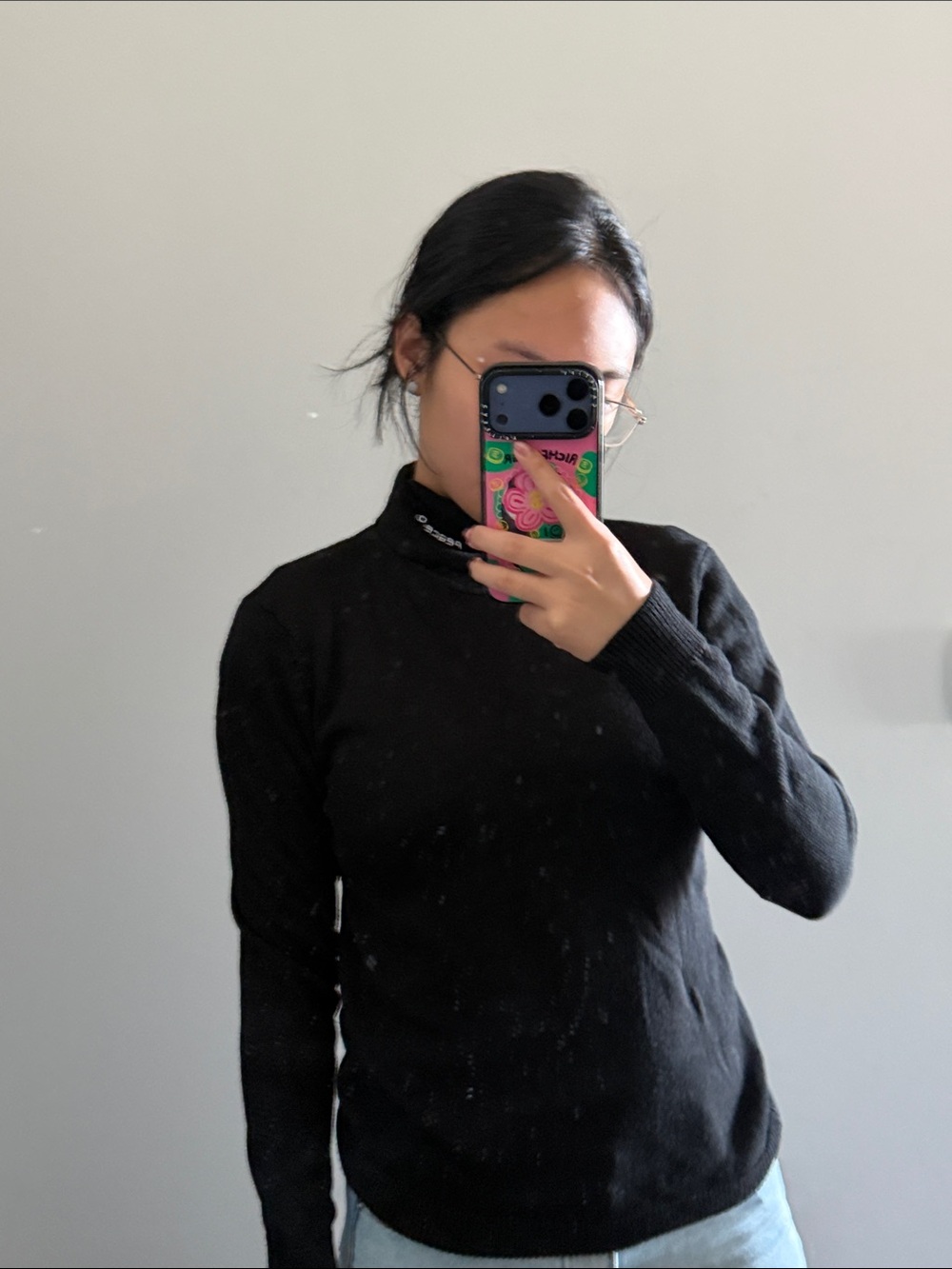 Black Turtleneck Sweater - Classic Women's Knit